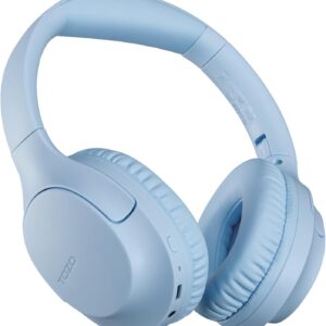 TOZO Bluetooth 5.4 Over Ear Headphones, ENC Call Noise Cancelling Mic, Foldable Wireless Headset, 70H Playback, Deep Bass Stereo Sound, Customizable EQ via Button & App, for Travel and Home, Upgraded