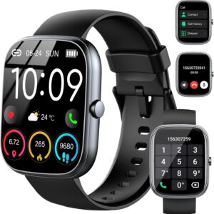 Smart Watch, 2025 HD 1.91" Smartwatch for Men Women(Answer/Make Call), 112+Sports Modes Fitness Activity Tracker, Calories/Heart Rate/Sleep Monitor, IP68 Waterproof Step Counter for Android iOS