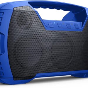 IPX7 Waterproof Bluetooth Speaker, 40W(60 Peak) Portable Wireless Speakers with Subwoofer, 32H Playtime, Stereo Loud Sound, Deep Bass, Bluetooth 5.0 with Handle for Pool, Beach, Outdoor, Gifts